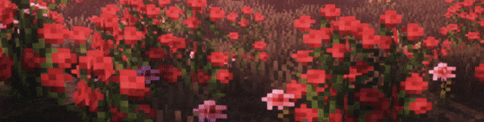 a gif of minecraft rose bushes rustling in the wind.